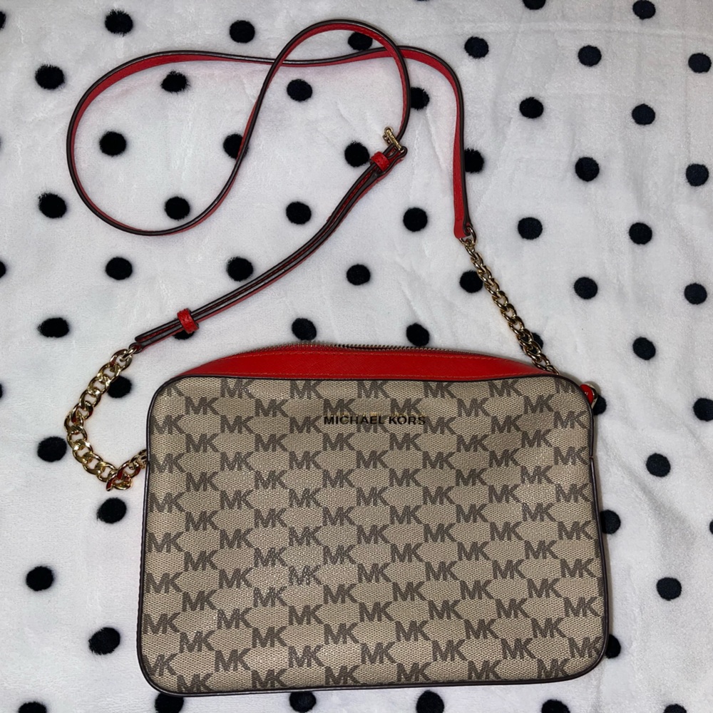 MK Ginny Medium Logo Crossbody Bag